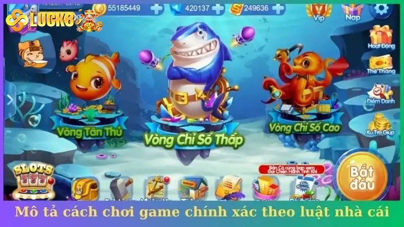 Mô tả cách chơi game chính xác theo luật nhà cái