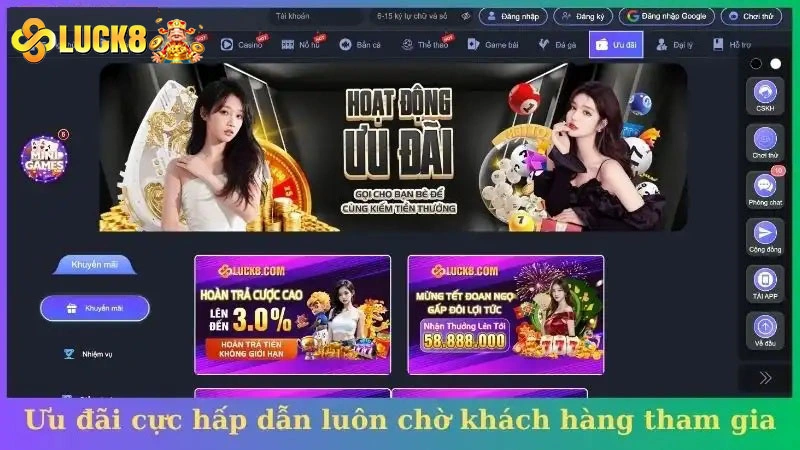 Ưu đãi cực hấp dẫn luôn chờ khách hàng tham gia