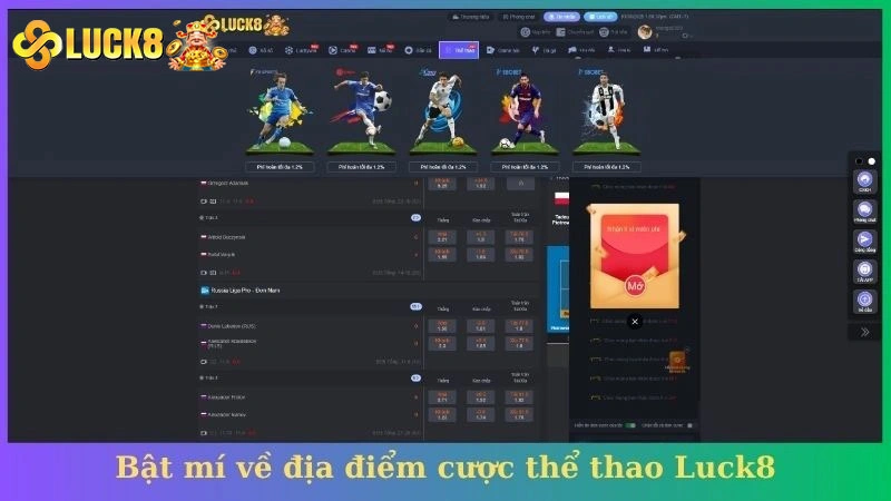 Bật mí về địa điểm cược thể thao Luck8